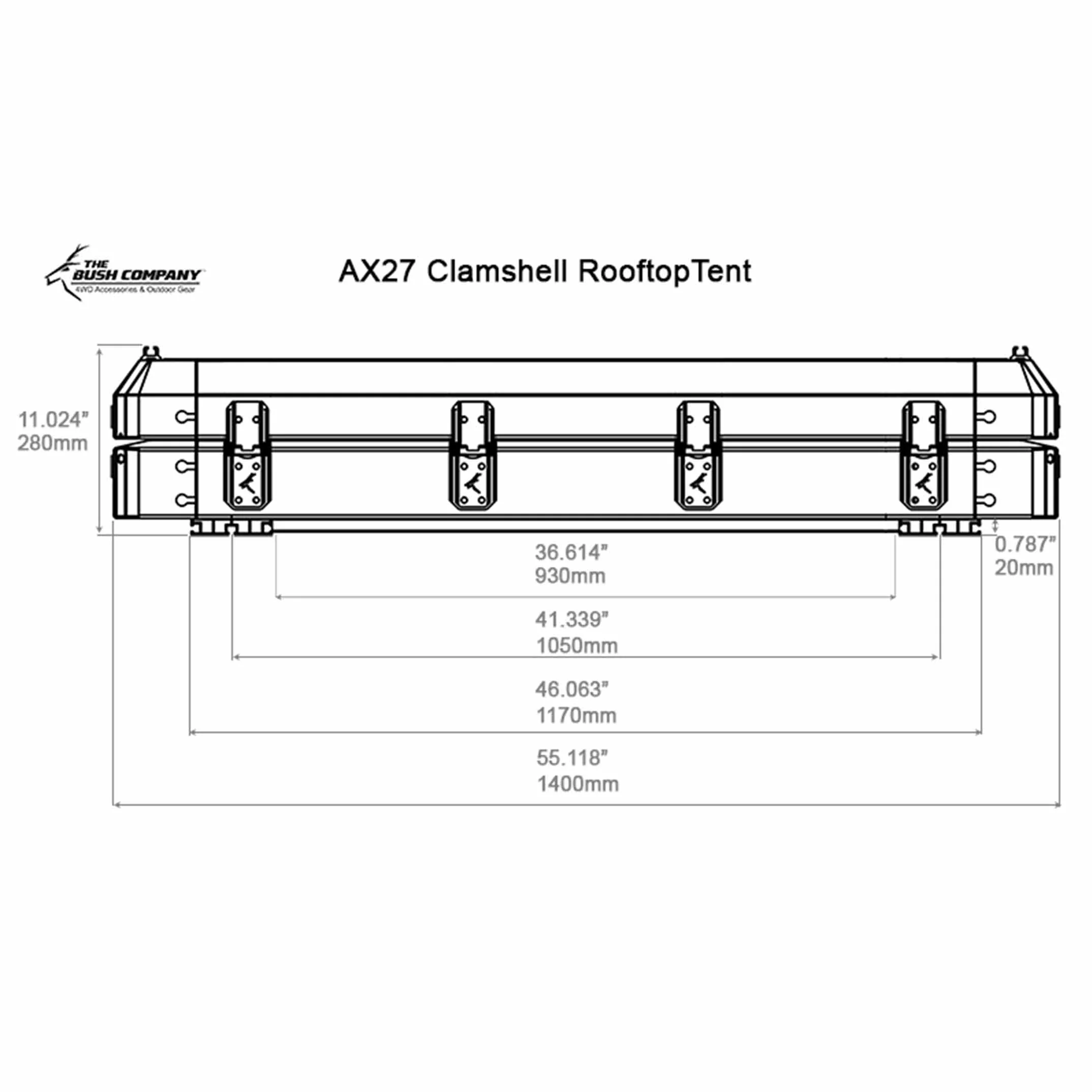 AX27 Clamshell Rooftop Tent - Image 7