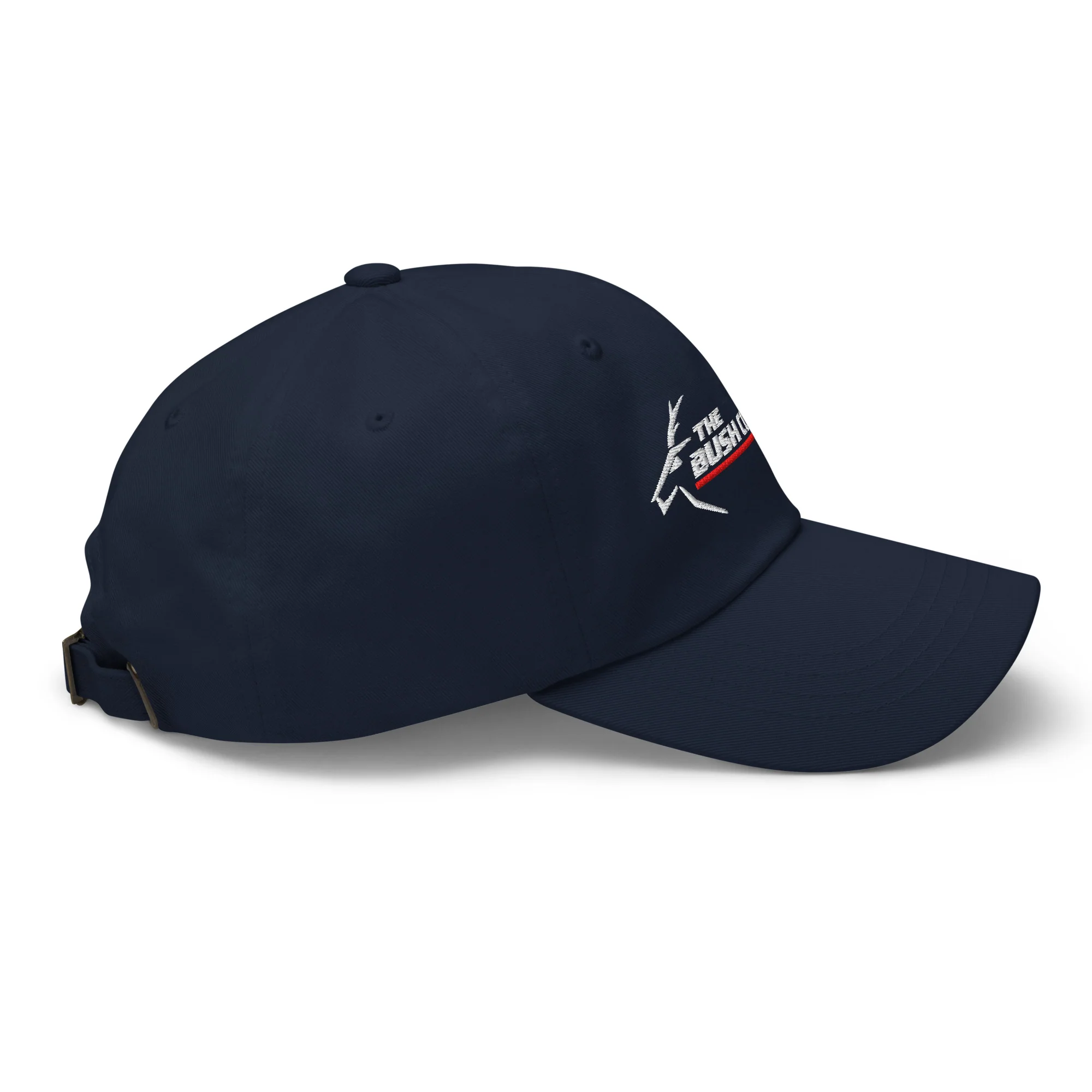 Baseball Cap - Adjustable Buckle - White Logo - Image 12