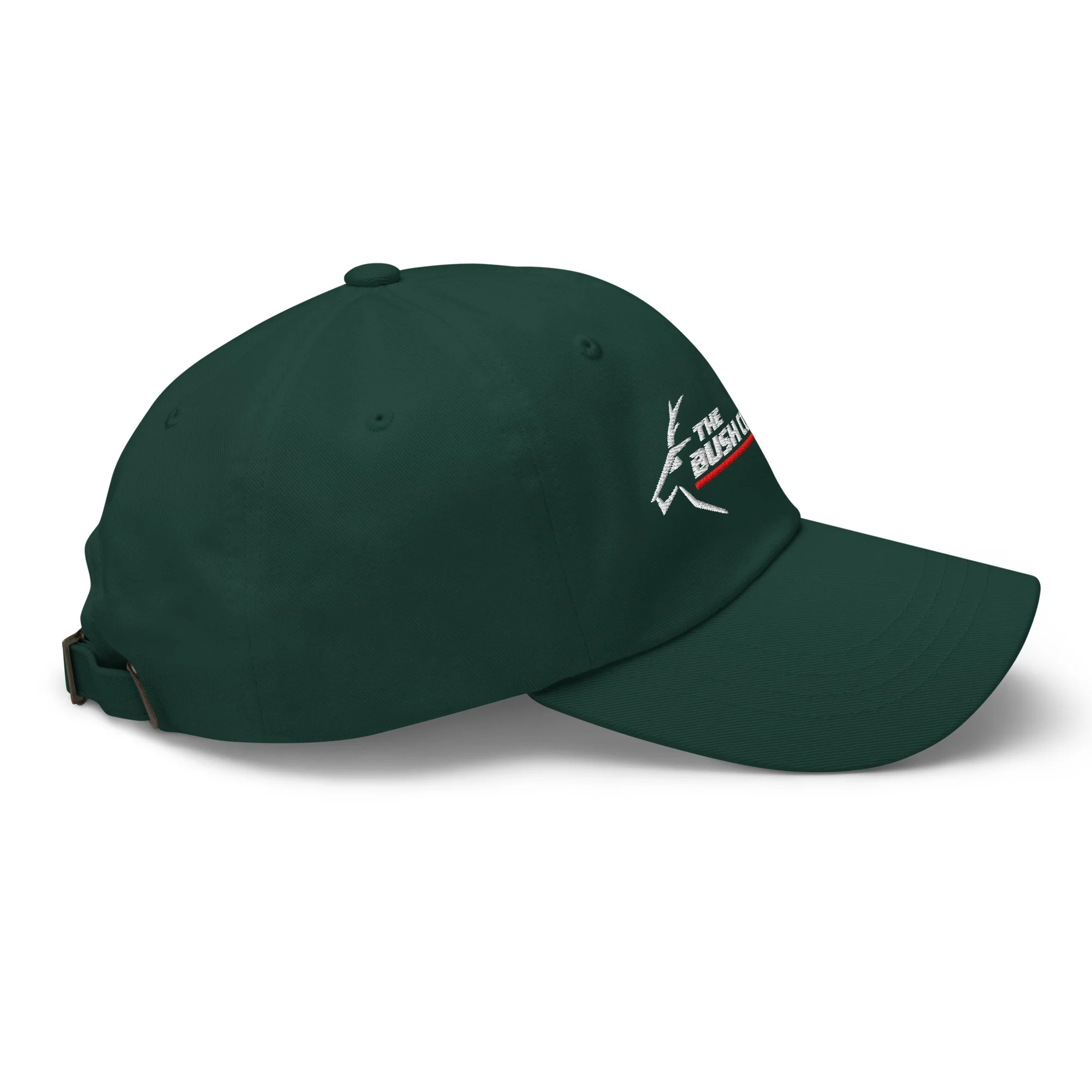 Baseball Cap - Adjustable Buckle - White Logo - Image 24