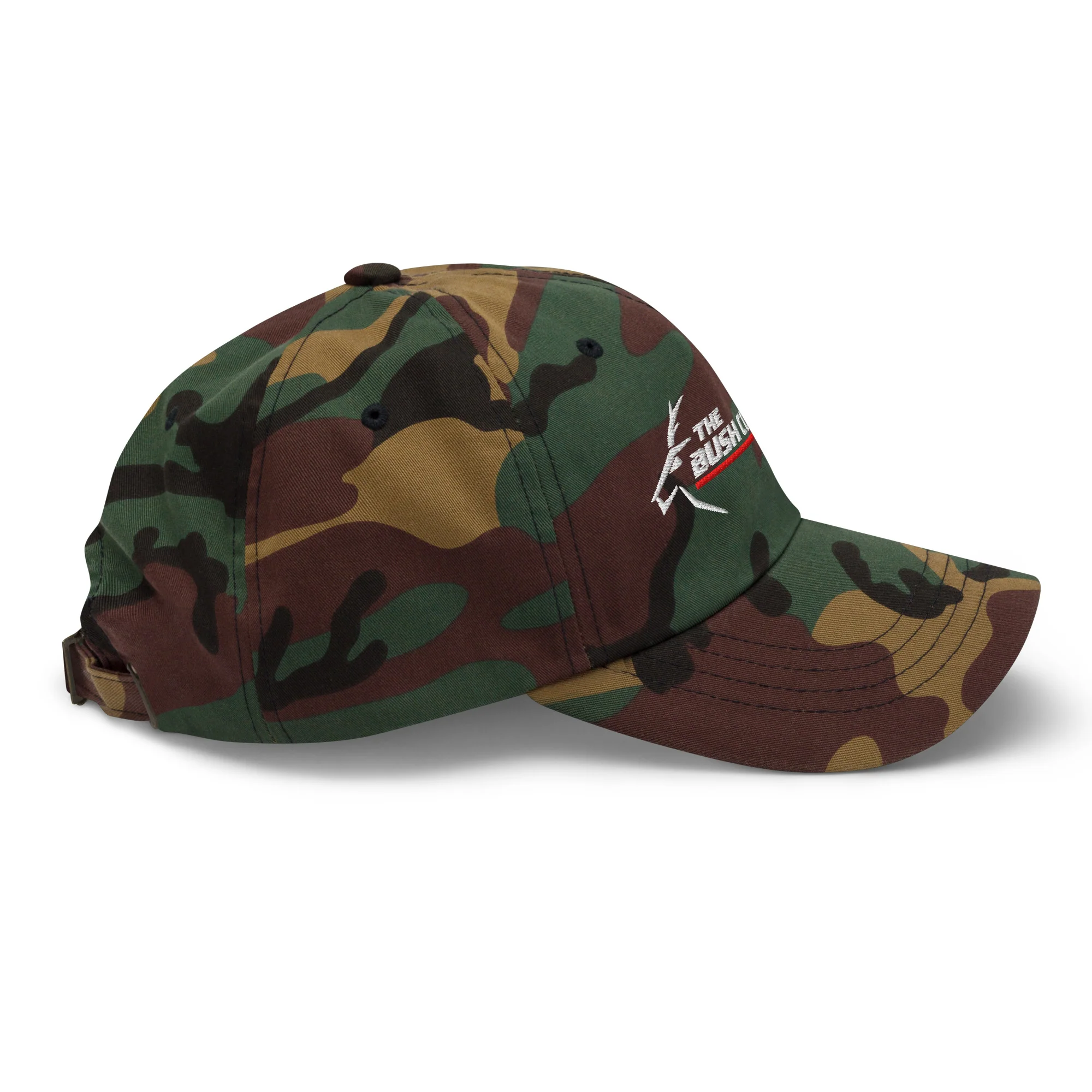 Baseball Cap - Adjustable Buckle - White Logo - Image 36