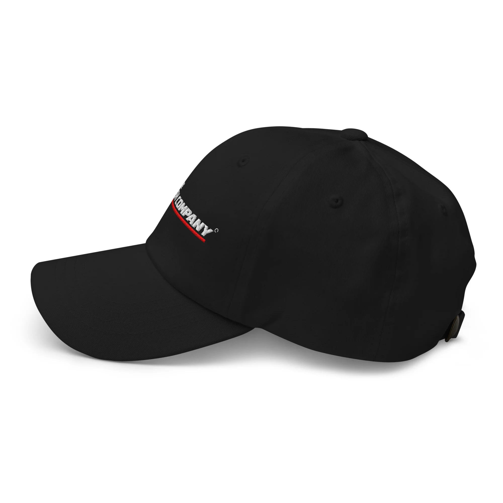 Baseball Cap - Adjustable Buckle - White Logo - Image 5