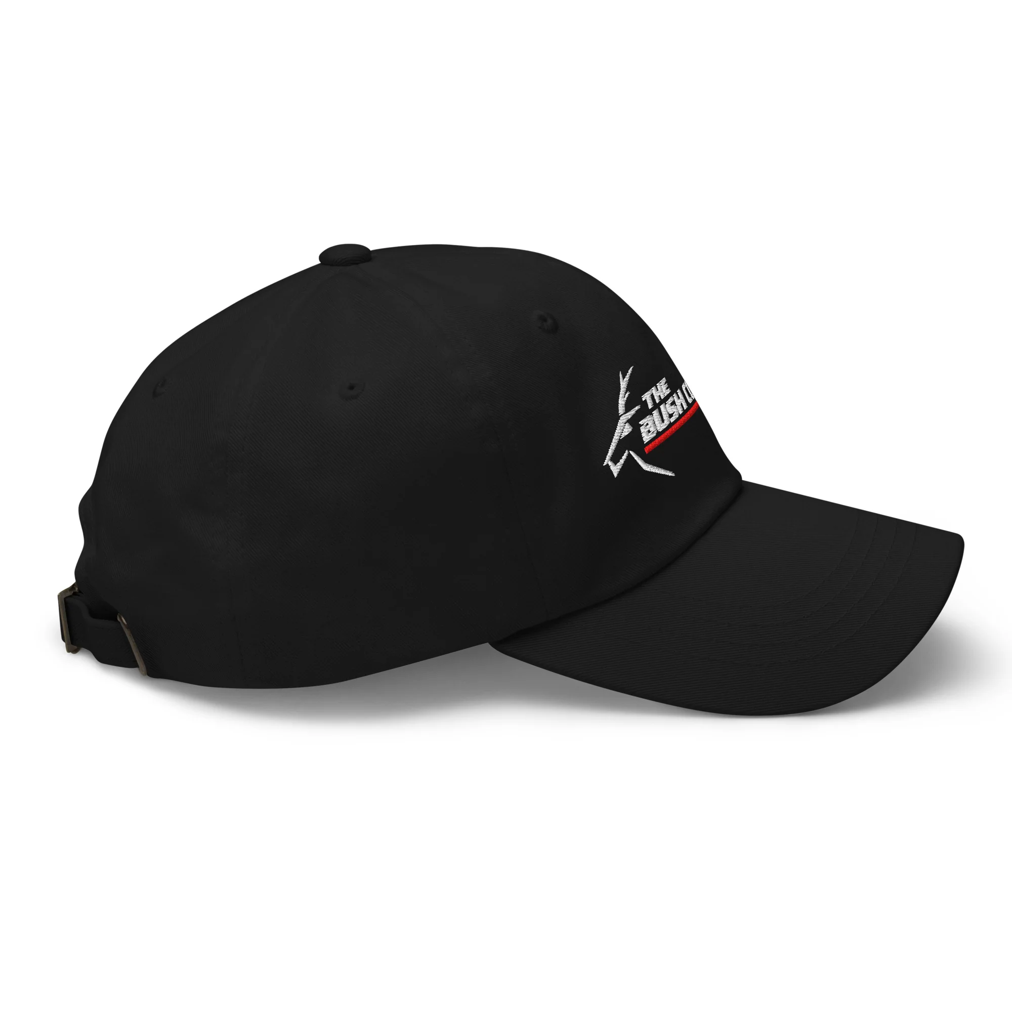 Baseball Cap - Adjustable Buckle - White Logo - Image 6